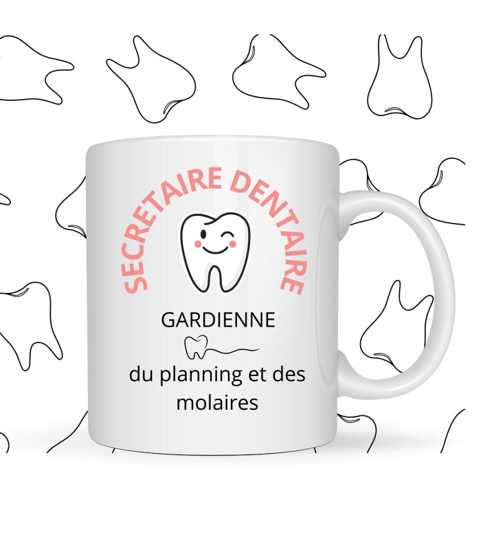 Mug au top pour une secrétaire dentaire