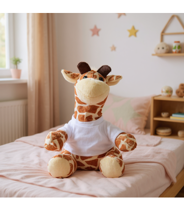peluche girafe personnalisée photo