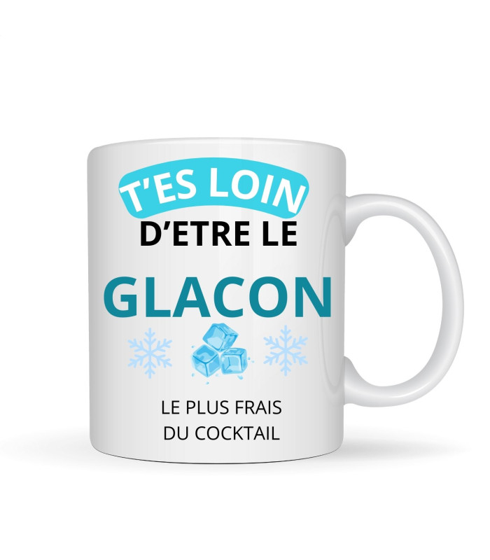 Mug rigolo les glaçons du cocktail