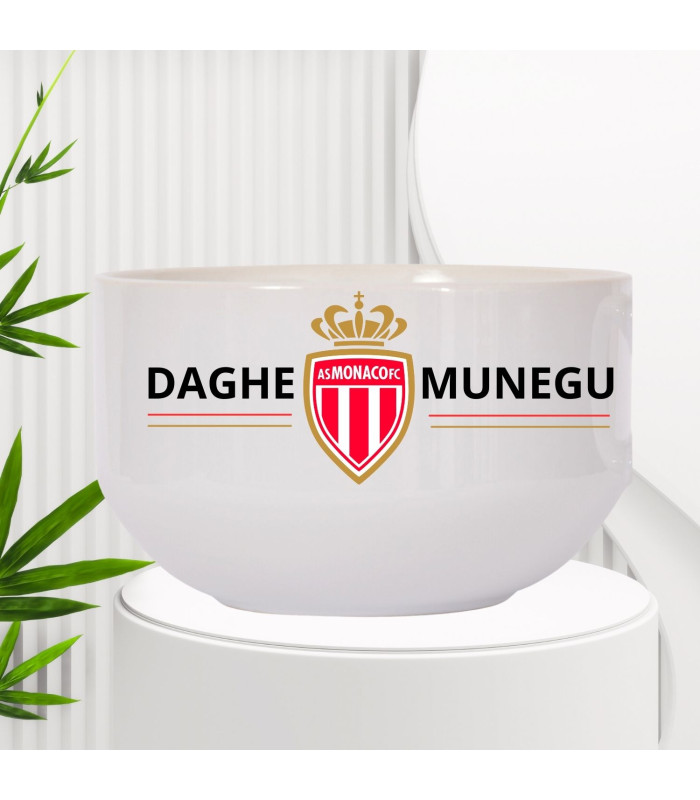 Bol personnalisé supporters de l'AS Monaco