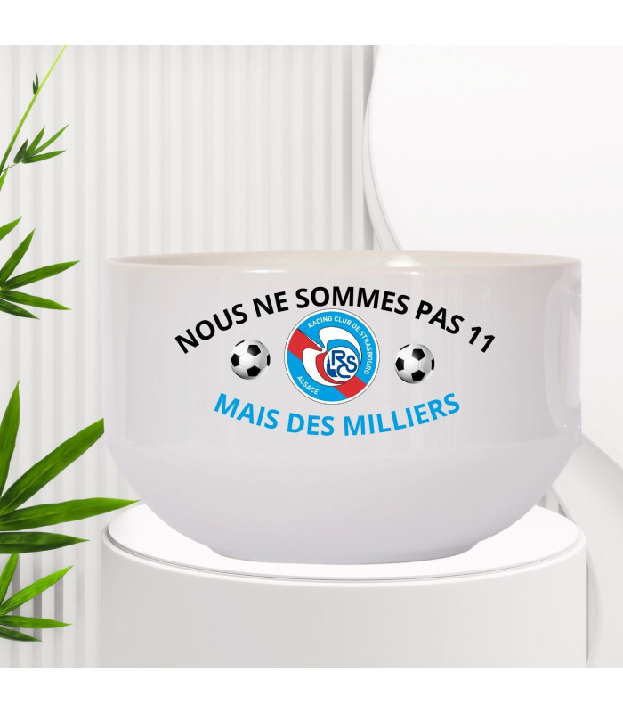 Bol personnalisé supporter racing club de strasbourg