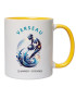 mug couleur jaune signe verseau personnalise