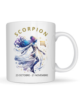 mug personnalisé signe scorpion