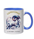 mug bleu capricorne personnalisé