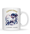 Cadeau astrologie, mug personnalisé signe du capricorne