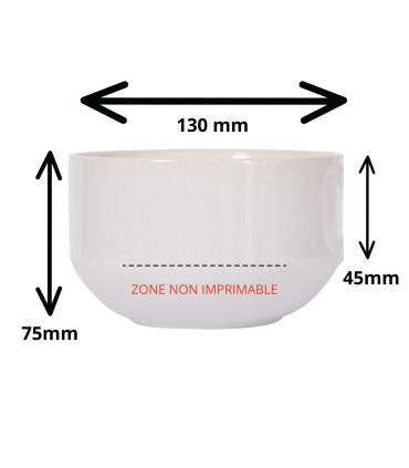 Bol Céramique Personnalisé "Supporter du LOSC" - Cadeau Foot Lille - Mug Petit-Déjeuner