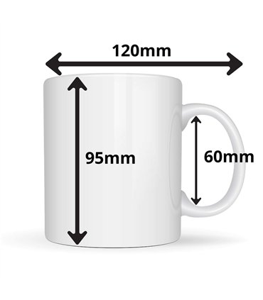 taille du mug personnalisé