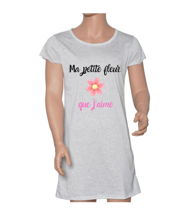 pyjama gris imprimé