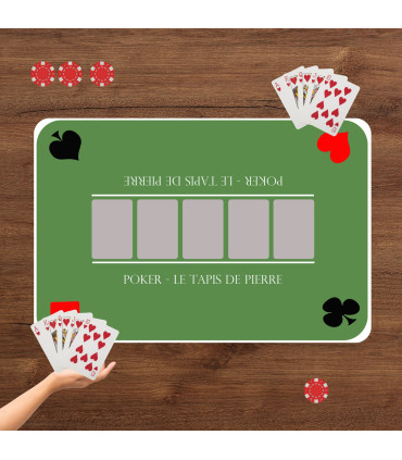 tapis de cartes pour jouer au poker personnalisé