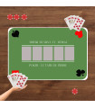 Tapis de Poker Personnalisé Prénom - Tapis de Cartes Antidérapant avec Nom du Joueur - Qualité Pro Casino