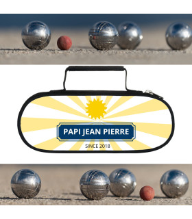 Pochette boule de pétanque pour papi