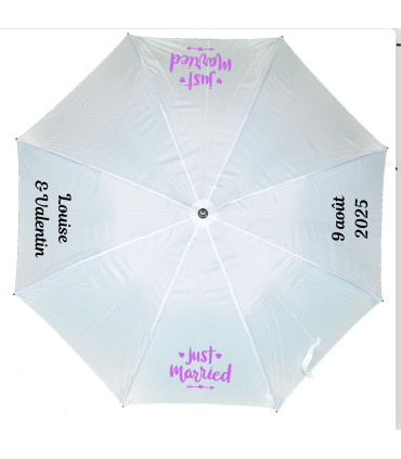 parapluie personnalisé just married