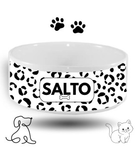 gamelle chien ou chat motif léopard