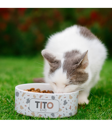 gamelle pour chat ou chien terrazzo