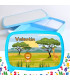 boite lunch personnalisée motif savane