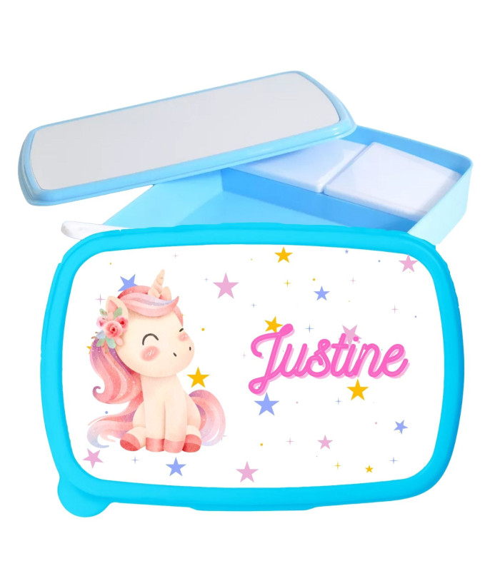 Boite à gouter licorne personnalisée
