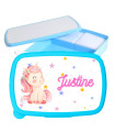 Boite à gouter licorne personnalisée
