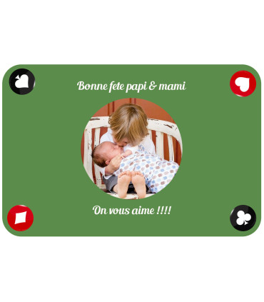 Tapis pour cartes personnalisé avec vos photos