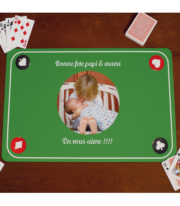 tapis de cartes personnalisé