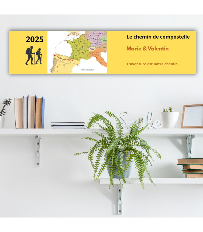 Panneau de Randonnée Personnalisé : Chemin de compostelle
