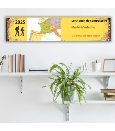Panneau de Randonnée Chemin de compostelle