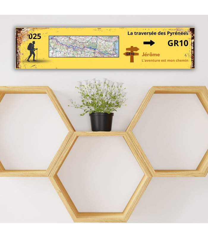 Panneau de Randonnée Personnalisé : GR10 pyrénées