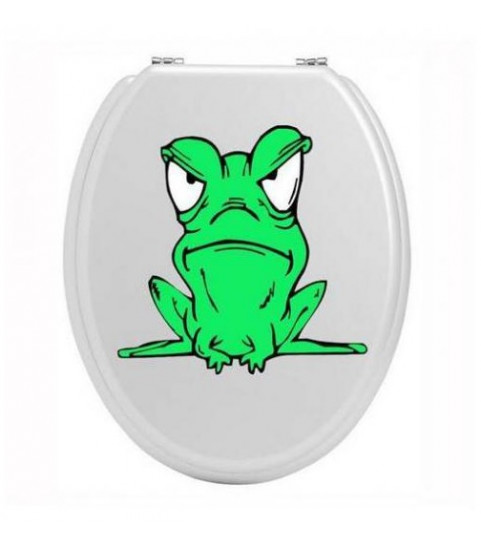 Sticker personnalisé, rigolo et décoratif pour abattant de wc