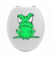 Sticker toilettes grenouille