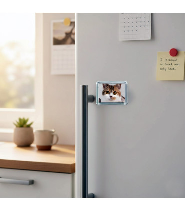 magnet posé sur le frigo