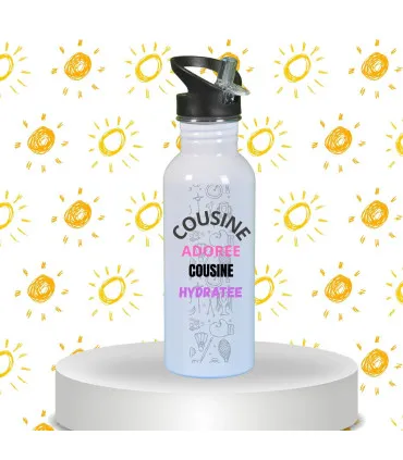 gourde personnalisée pour une cousine adorée