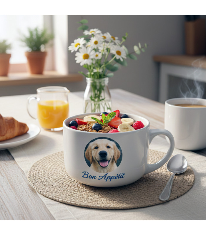 Bol Jumbo Personnalisable "Le Gourmand" - 750 ml