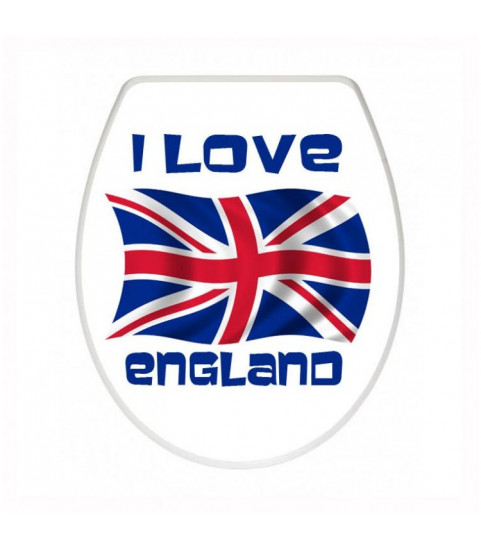 Sticker Angleterre personnalisé et décoratif pour abattant de wc