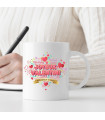 Mug Saint-Valentin Personnalisé – Design "Joyeux Valentin" & Texte Libre au Verso