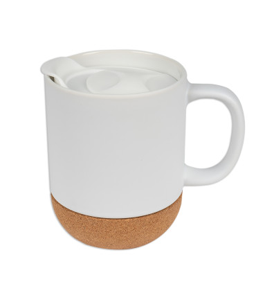 mug original blanc avec couvercle personnalisable