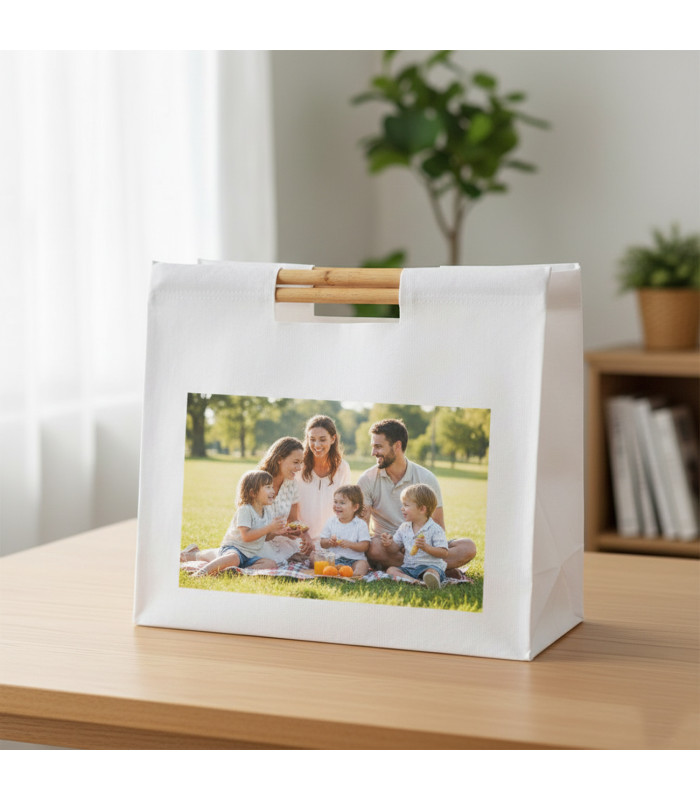 Sac à Provisions Personnalisé avec Photo
