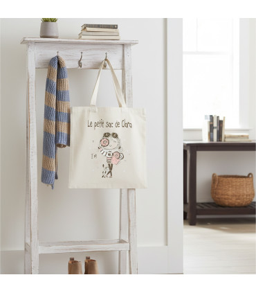 Sac Musette Vintage Personnalisable – Textile Écru