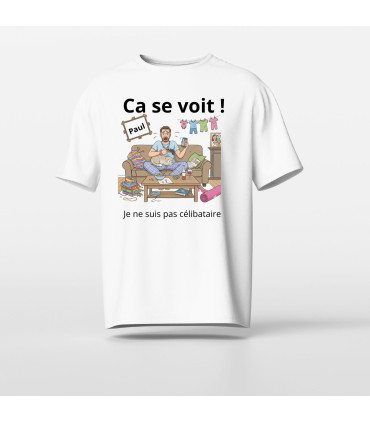 tee shirt rigolo je ne suis pas celibataire