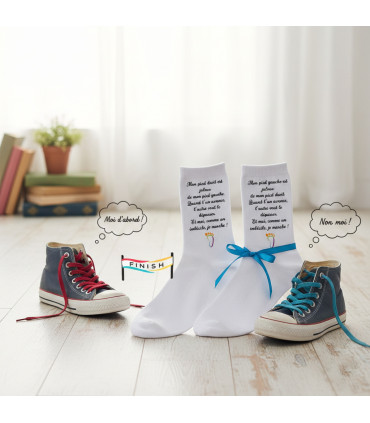 chaussettes rigolote pied droit pied gauche