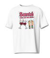 T-shirt Homme Rigolo – "Santé... mais pas des pieds !"