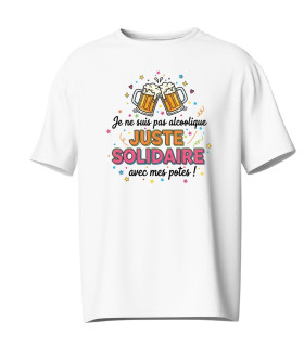 tee shirt rigolo solidaire avec les potes