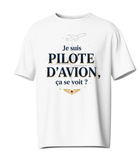 tee shirt je suis pilote d'avion