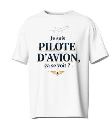 tee shirt je suis pilote d'avion