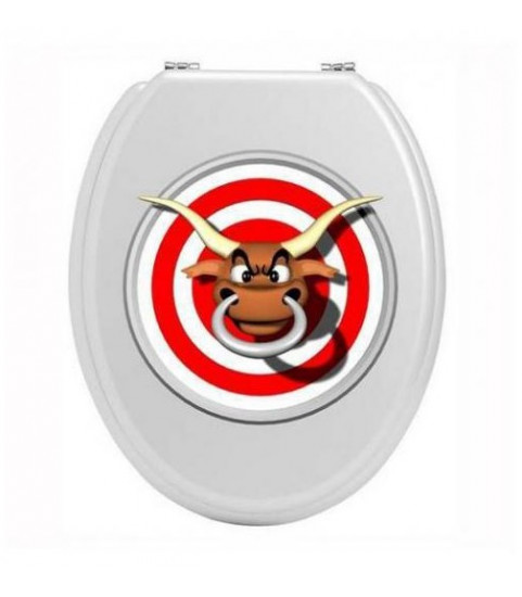 Sticker personnalisé, rigolo et décoratif pour abattant de wc