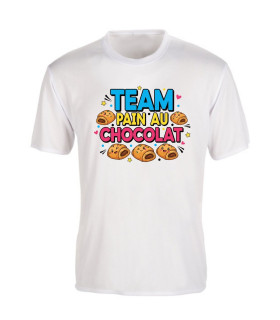 tee shirt rigolo team pain au chocolat