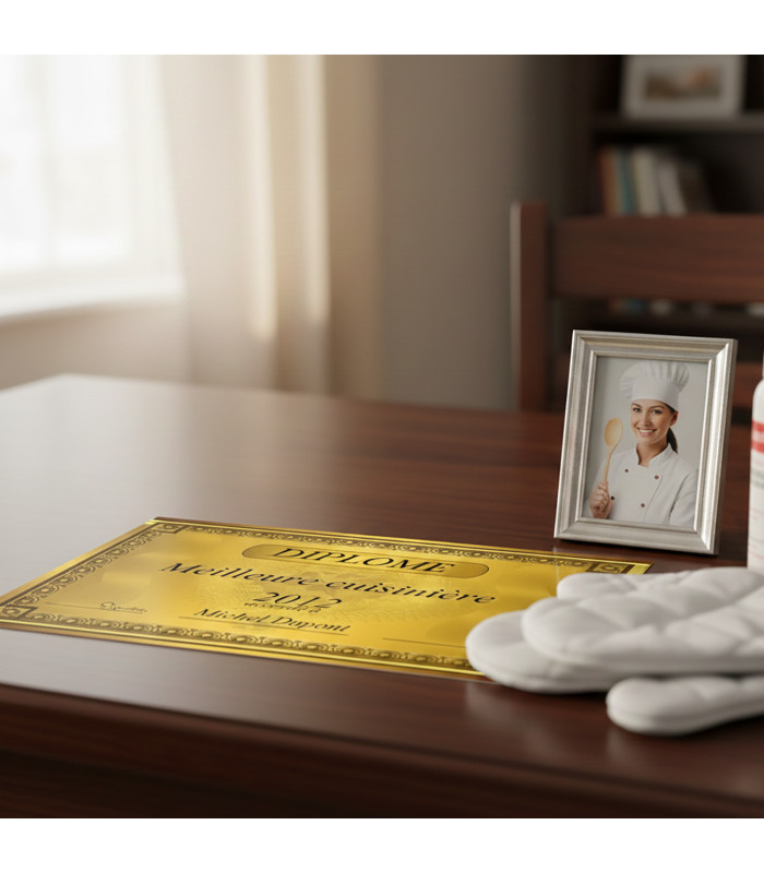 Diplôme de Prestige Personnalisable – Design Or et Arabesques