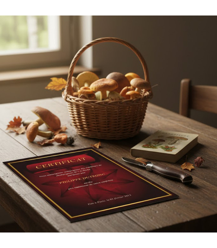 Diplôme de Prestige Fond Rouge – Certificat Personnalisable Haute Qualité