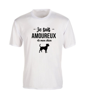 tee shirt je suis amoureux de mon chien