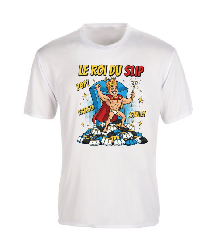 Tee shirt Homme "Le Roi du Slip" – Humour et Confort Premium