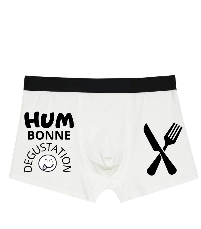 Boxer Homme Rigolo "Hum Bonne Dégustation" – Confort Premium