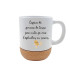 Mug socle liège humoristique - "Espèce de pomme de terre pas cuite"